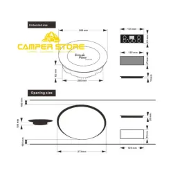 Placa Inducción Sterling con panel independiente. 1000W