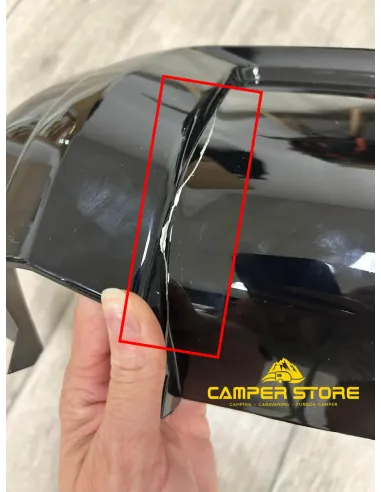 RASTRO. Protector Retrovisor de brazo largo Ducato AUTOCARAVANA. Negro. Pack de 2