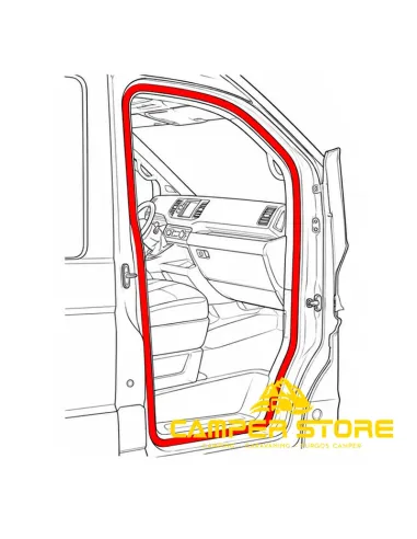 Goma de contorno puertas delanteras  VW Crafter - MAN TGE