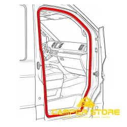 Goma de contorno puertas delanteras  VW Crafter - MAN TGE