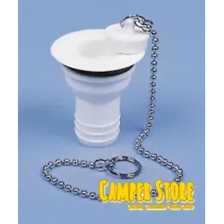 Desagüe Recto con Tapón, para Ducha o Fregadero