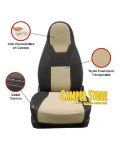 Fundas asientos Ducato Jumper Boxer 2002-actualidad. Montecarlo