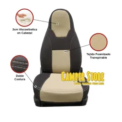 Fundas asientos Ducato Jumper Boxer 2002-actualidad. Montecarlo