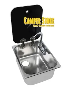 Fregadero inoxidable Carbest con tapa y grifo (70566)