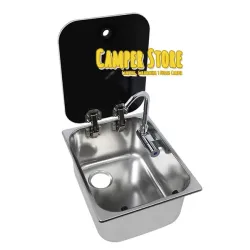 Fregadero inoxidable Carbest con tapa y grifo (70566)
