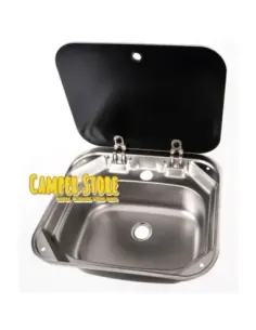 Fregadero inoxidable Carbest con tapa. Ø 36mm (70144)