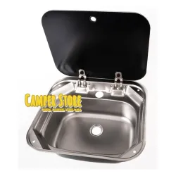 Fregadero inoxidable Carbest con tapa. Ø 36mm (70144)
