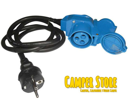 Cable adaptador para Toma Exterior con enchufe - hembra a 230V macho