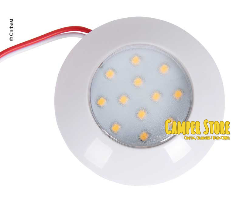 Foco LED carbest 12V 2W. Luz blanca cálida - CamperStore