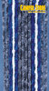 Cortina puerta autocaravana 56x185cm. Blanco, Gris, Azul