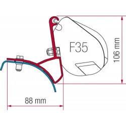 Anclajes Toldos F35