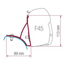Anclajes Toldos F40 y F45